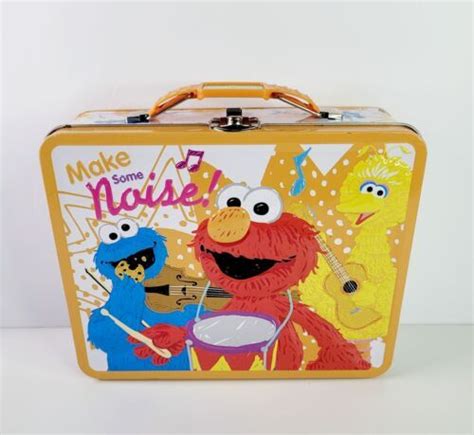 sesame street metal lunch box values|cookie monster box.